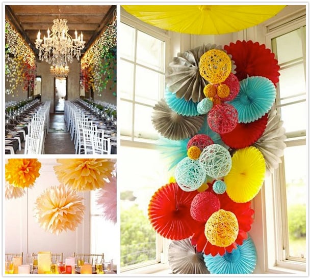 From crafty weddings to casual gettogether's I love seeing paper accents 