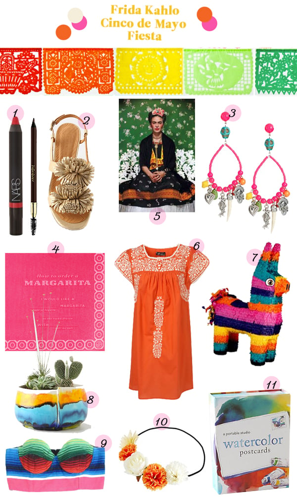 frida kahlo fiesta mexican party inspiration guide items products anthropology colorful pinata mexico cinco de mayo