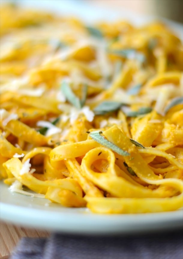 recipe for pumpkin fettuccine with sage | by forgiving martha for camille styles