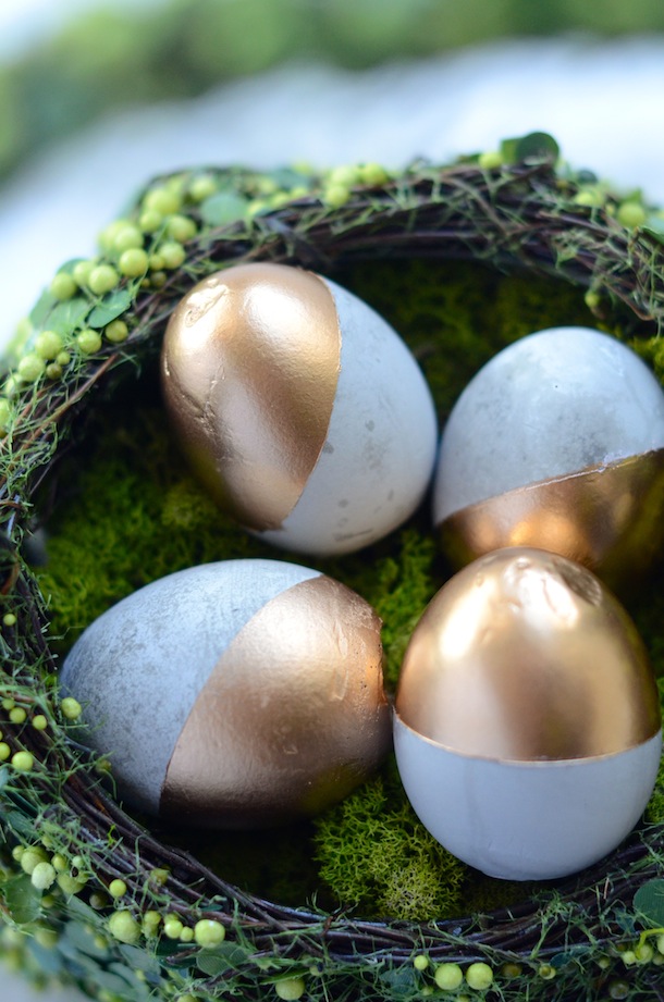 DIY :: Cement Easter Eggs - Camille Styles