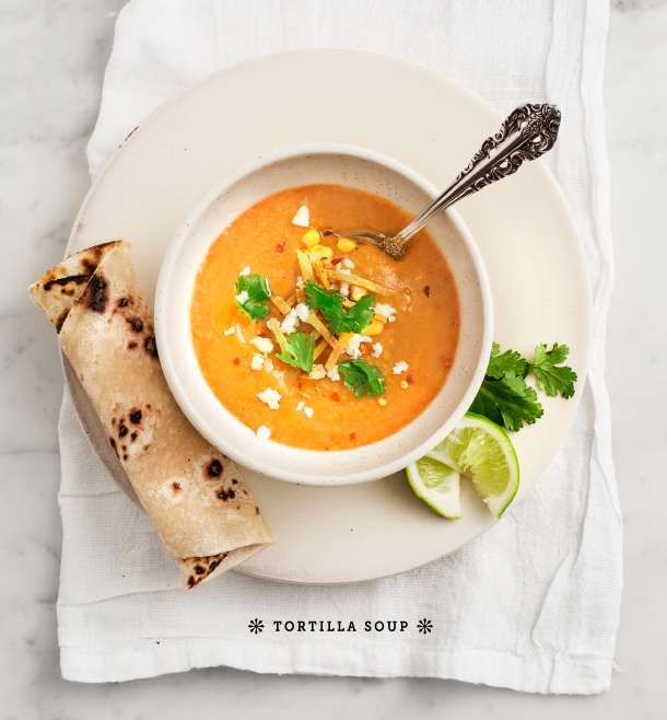 Creamy Tortilla Soup // Love & Lemons for Camille Styles