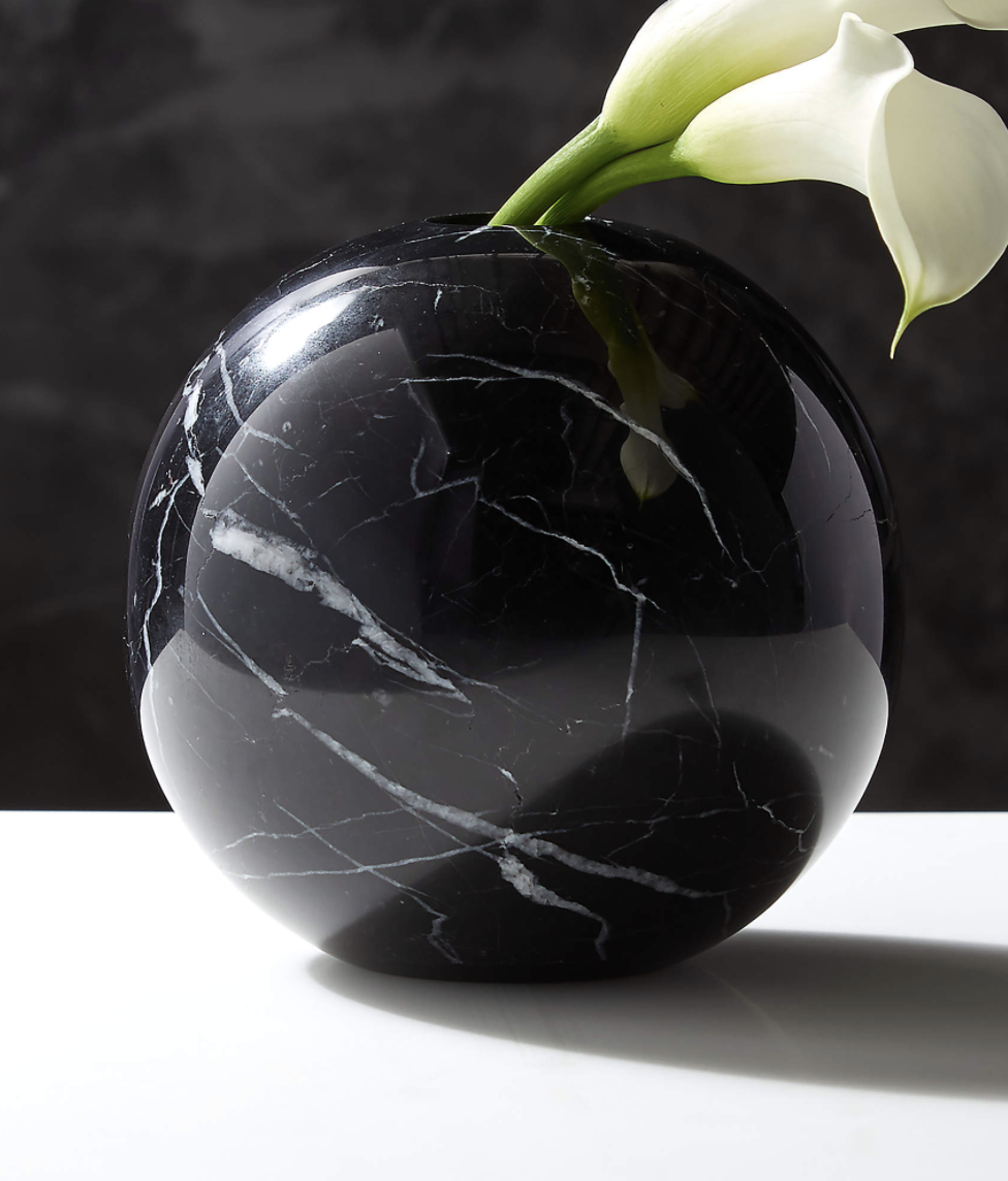 cb2blackmarblevase Camille Styles
