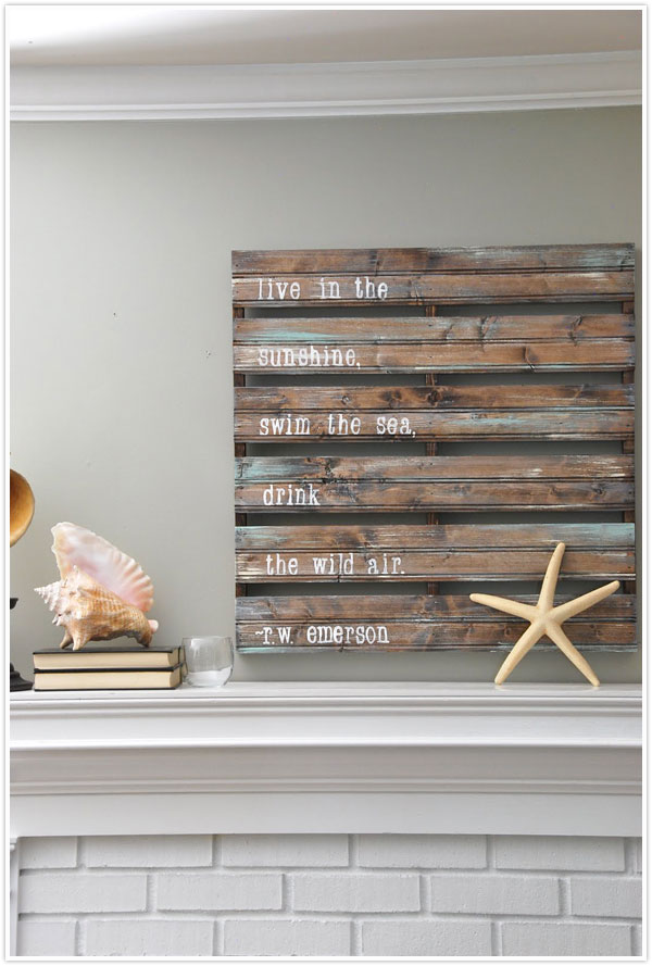 wood board rustic signage diy graphic print typography