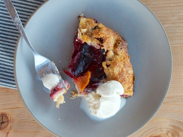 Peach & Plum Crostata Recipe | Camille Styles