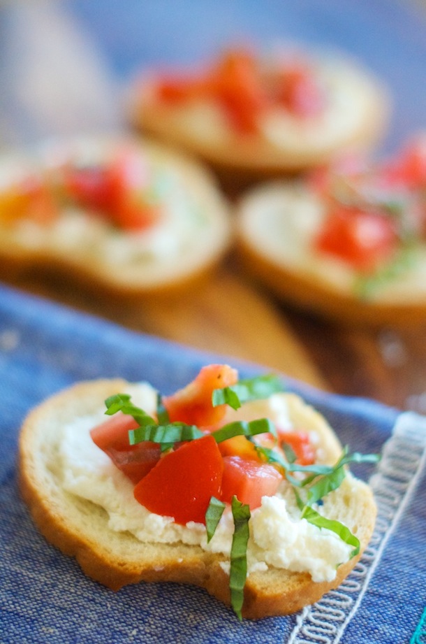 Checca Crostini Recipe | Camille Styles