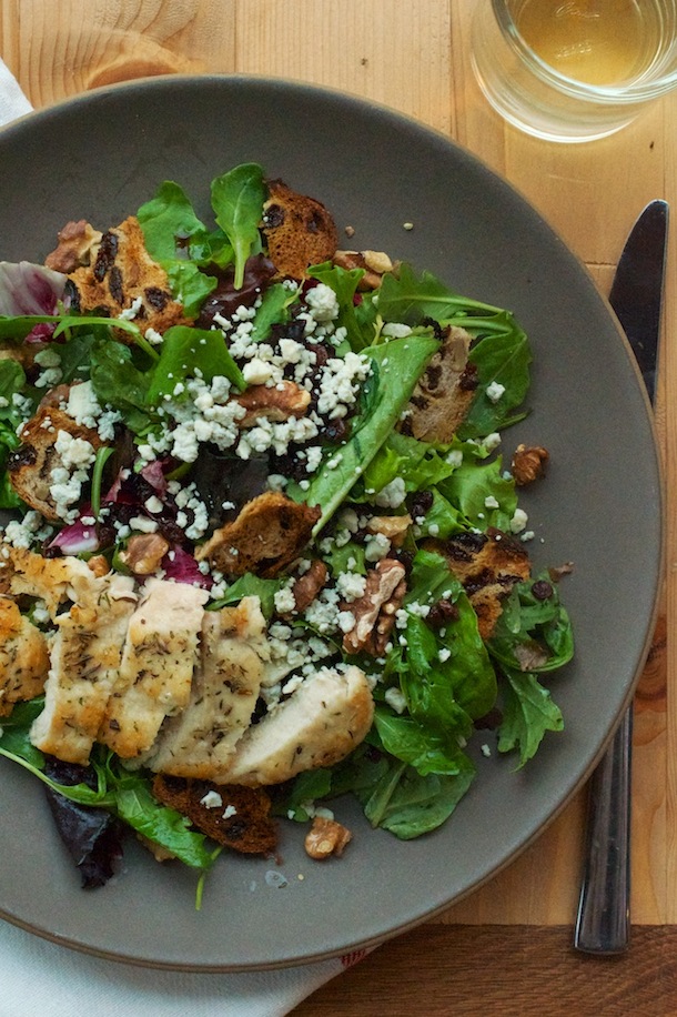 Apple & Blue Cheese Harvest Salad | Camille Styles