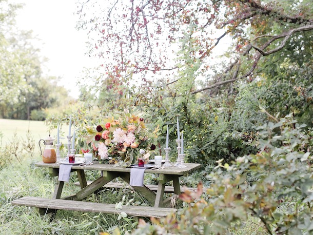 Thanksgiving inspired floral by Poppies and Posies | Photo by Jen Huang for Camille Styles