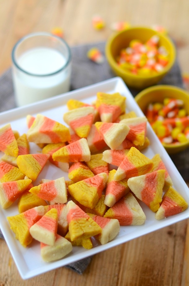 Candy Corn Cookie Bites | Camille Styles