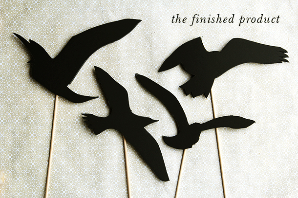 "The Birds" Shadow Puppets DIY | Camille Styles
