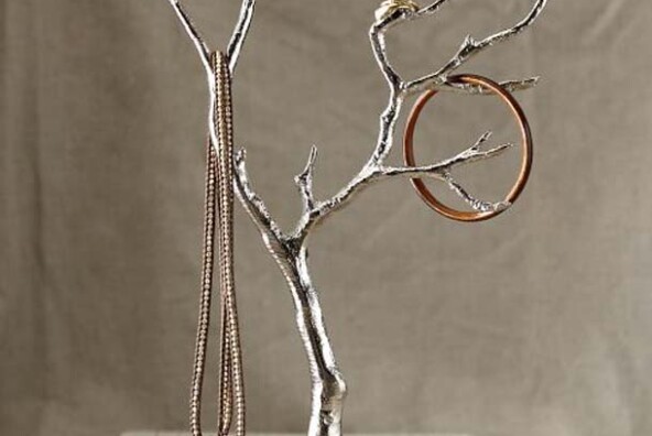 Cast Metal Jewelry Tree