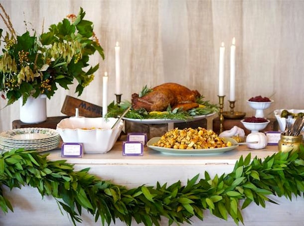 Rustic & Rich Thanksgiving Buffet | Camille Styles
