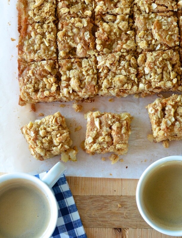 Pear & Brown Butter Blondies | Camille Styles