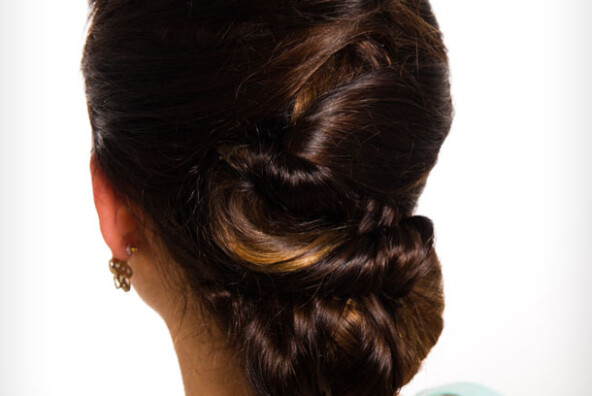 Romantic Twisted Updo by Martha Lynn Kale | Photos by Cory Ryan for Camille Styles