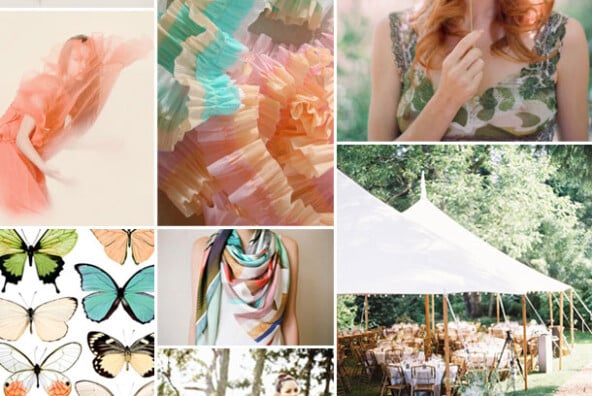 pastel colored spring inspiration board | camille styles