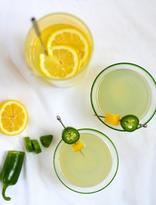 Jalapeño Lemonade Cocktail | Camille Styles