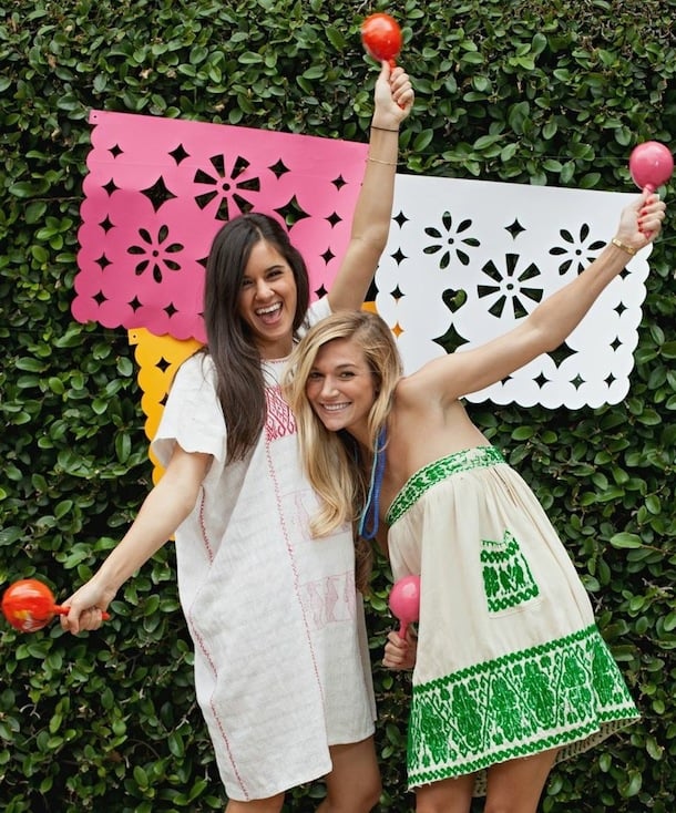 DIY Jumbo Papel Picado for a Cinco de Mayo fiesta | photo by Melanie Grizzel for Camille Styles