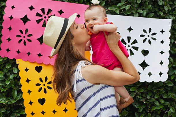 DIY Jumbo Papel Picado for a Cinco de Mayo fiesta | photo by Melanie Grizzel for Camille Styles