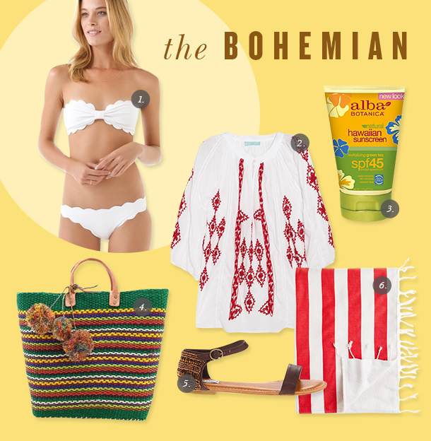 Bohemian Swimwear | Jen Pinkston for Camille Styles