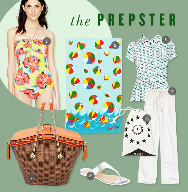 Preppy Swimwear | Jen Pinkston for Camille Styles