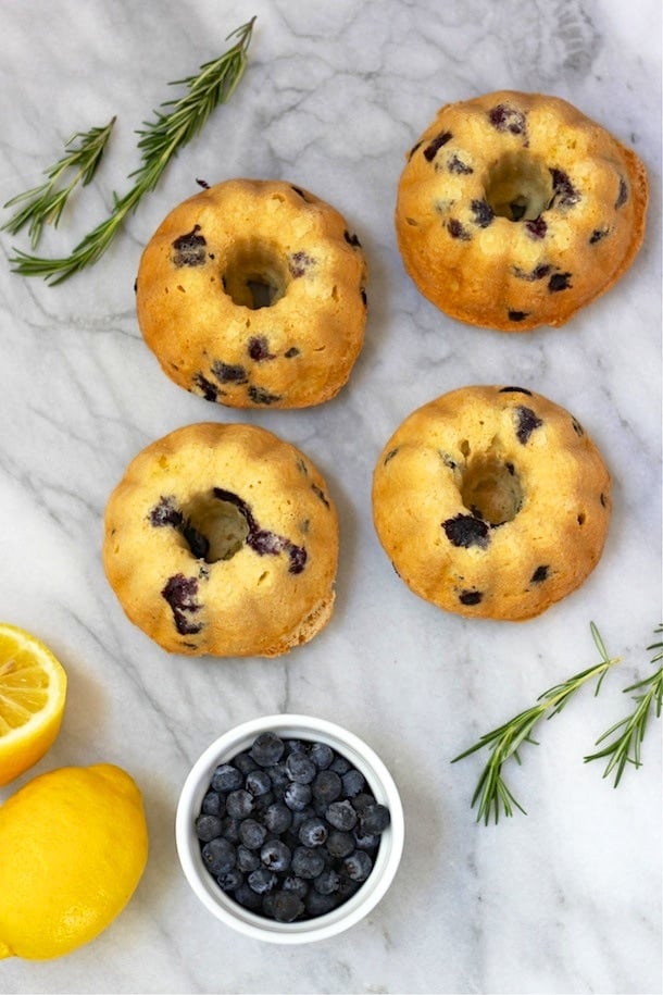 Lemon Blueberry Mini Bundt Cakes | Forgiving Martha for Camille Styles