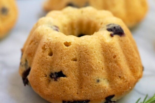 Blueberry Lemon Mini Bundt Cakes | Forgiving Martha for Camille Styles