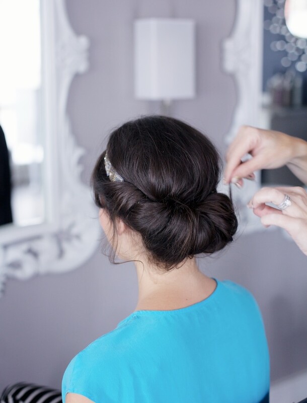Headband Updo Tutorial by Martha Lynn Kale | Photo by Kate LeSueur for Camille Styles