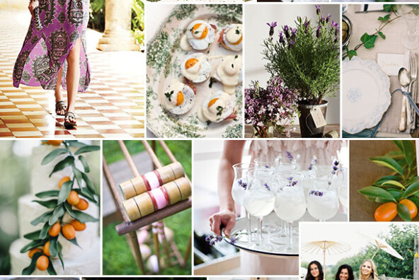 Lavender & Clementine Inspiration Board | Camille Styles