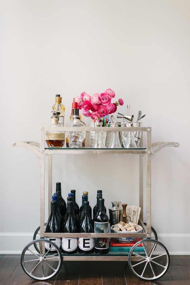 10 Tips for Styling a Bar Cart by Waiting on Martha | Camille Styles
