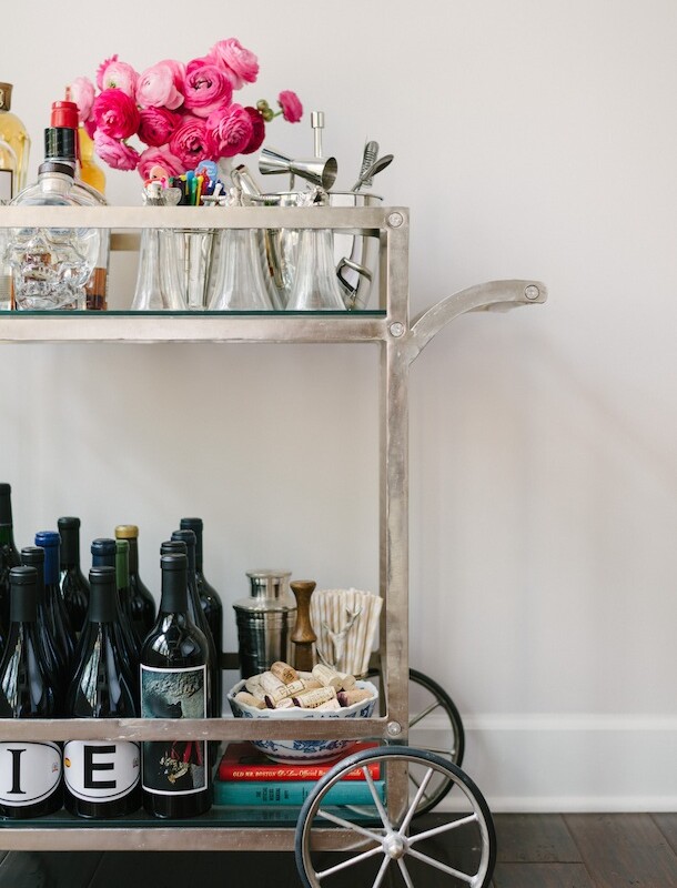 10 Tips for Styling a Bar Cart by Waiting on Martha | Camille Styles