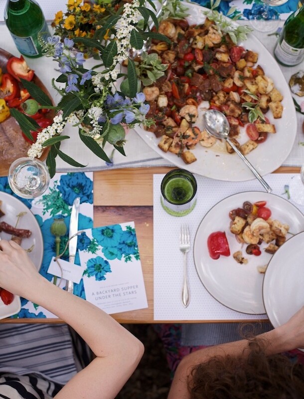 Colorful Backyard Supper | photos by Kate LaSueur for Camille Styles
