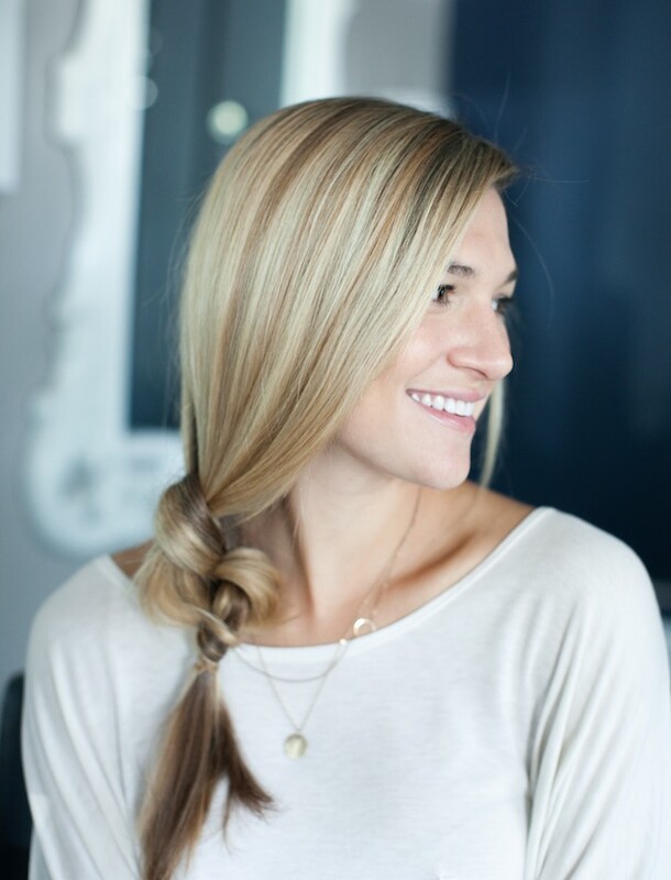 Knotted Side Braid Tutorial by Martha Lynn Kale | photos by Kate Stafford for Camille Styles