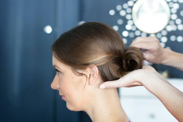Rolled Chignon Tutorial by Martha Lynn Kale | photos by Kate Stafford for Camille Styles