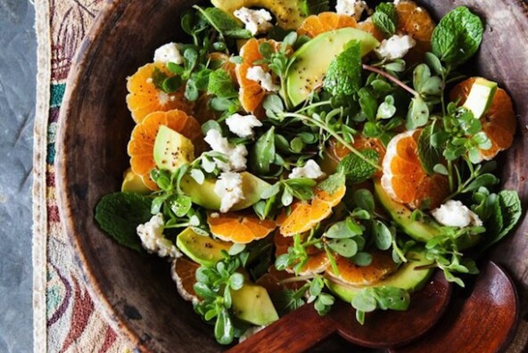 Avocado & Tangerine Salad, photo by Cedric Angeles for Bon Appetit