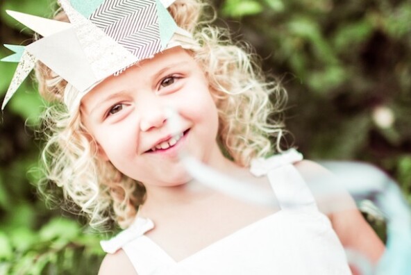 DIY Paper + Fabric Crowns | Sweet Louise Photography for Camille Styles
