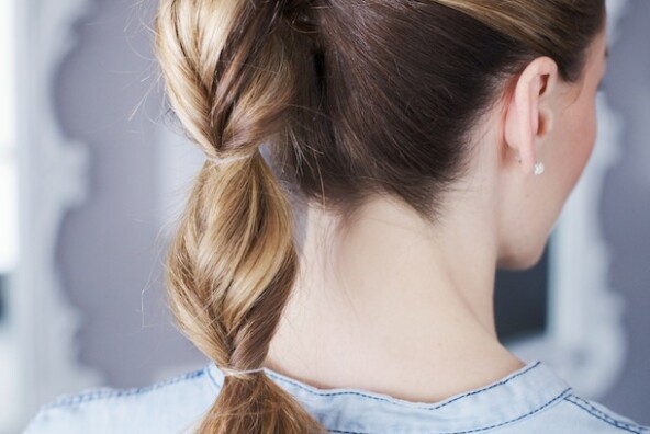 Topsy Tail Ponytail Tutorial by Martha Lynn Kale | photos by Kate Lesueur for Camille Styles