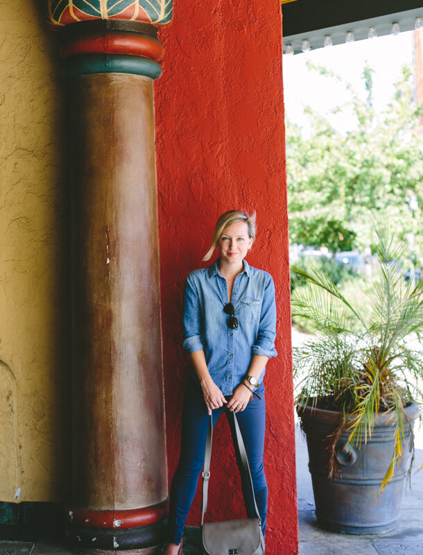 Casual day-off outfit by Jen Pinkston | photos by Mary Costa for Camille Styles