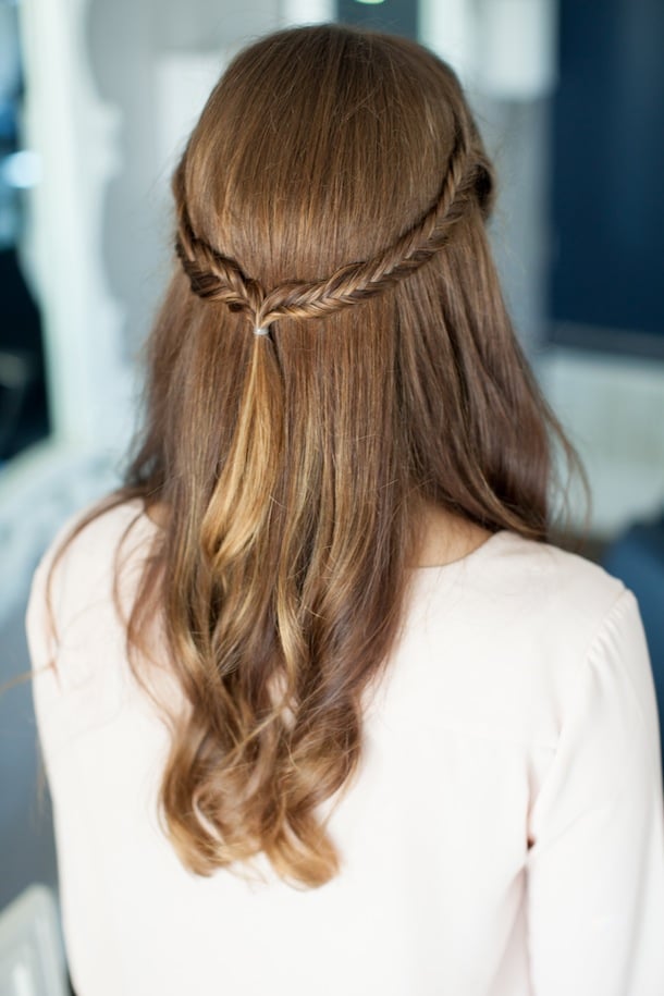 Fishtail Half-Updo tutorial by Martha Lynn Kale | photos by Kate Stafford for Camille Styles