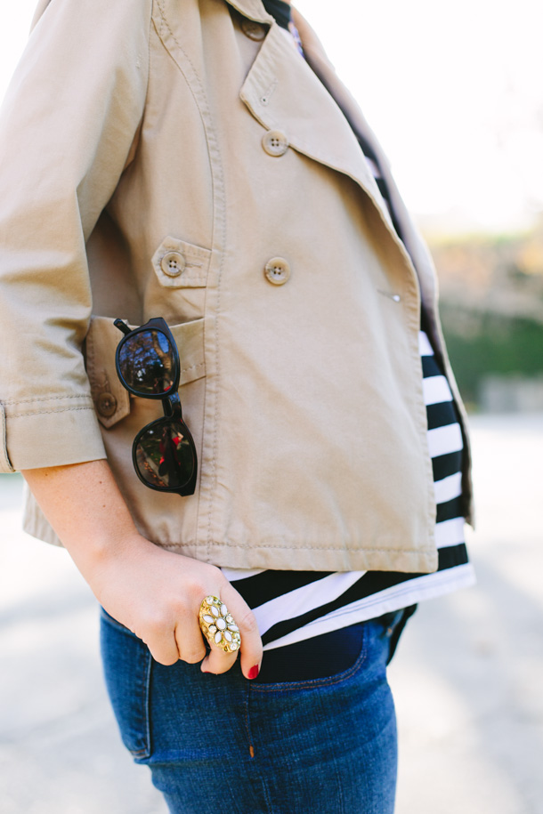 Casual Fall Maternity Outfit styled by Jen Pinkston | photography by Mary Costa for Camille Styles