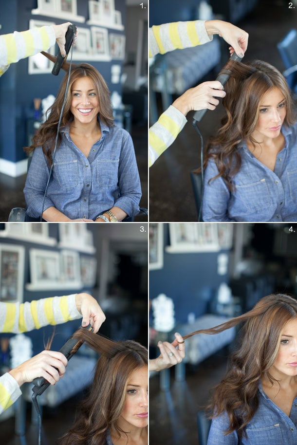 How to curl your hair with a flat iron, by Martha Lynn Kale | photos by Kate Stafford for Camille Styles
