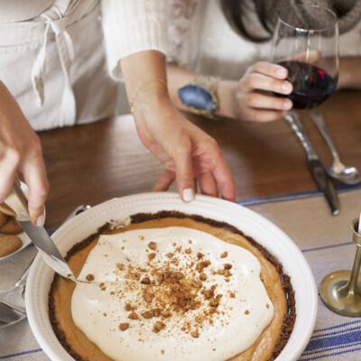 Pumpkin Pie with Gingersnap Crust, photo by Chelsea Fullerton | Camille Styles