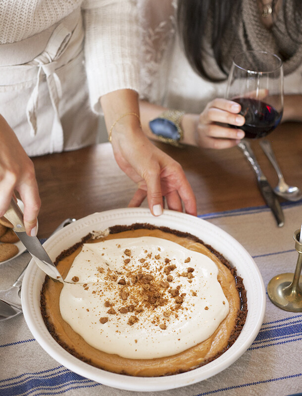Pumpkin Pie with Gingersnap Crust, photo by Chelsea Fullerton | Camille Styles