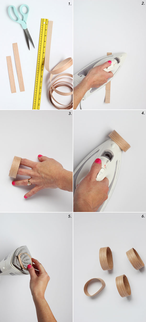 DIY Modern Wood Napkin Rings by Hank & Hunt | Camille Styles