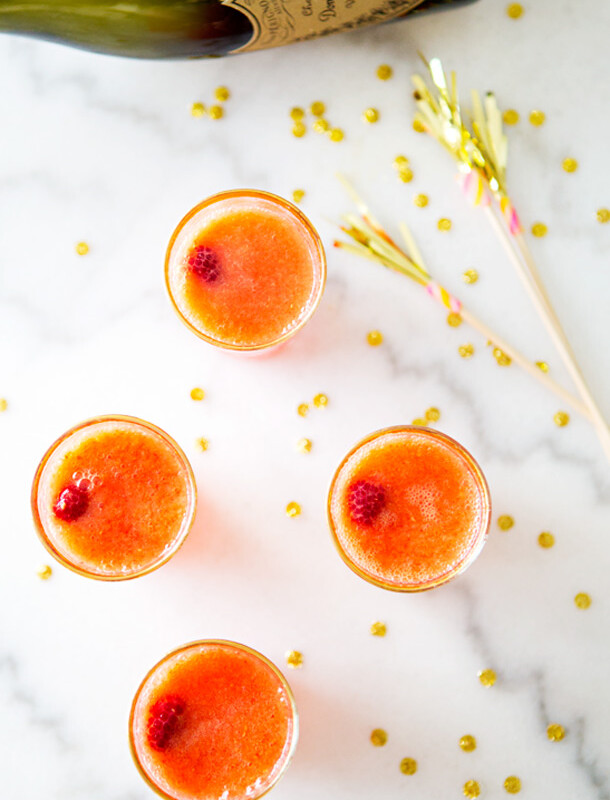 Mango & Raspberry Bellini by A House in the Hills | Camille Styles