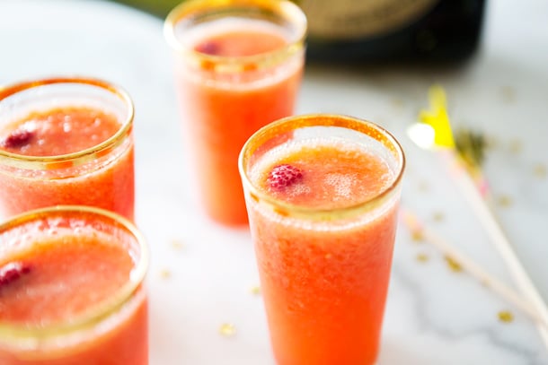 Mango & Raspberry Bellini by A House in the Hills | Camille Styles