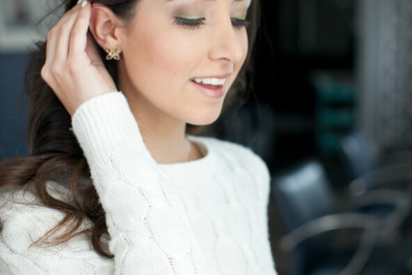 Green Eye Shadow Tutorial | photos by Kate Stafford for Camille Styles
