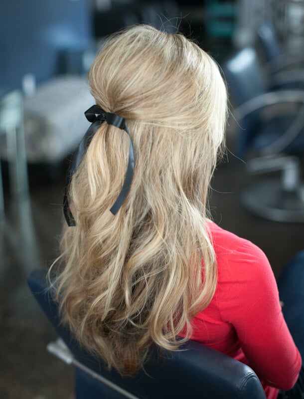 Ribbon Half Updo Tutorial by Martha Lynn Kale | photo by Kate Stafford for Camille Styles