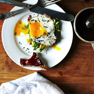 Avocado Toast with Egg & Frisee | Julia Gartland for Camille Styles