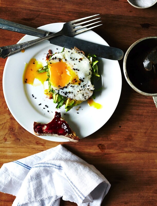 Avocado Toast with Egg & Frisee | Julia Gartland for Camille Styles