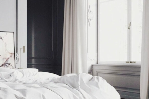 black & white bedroom | camille styles