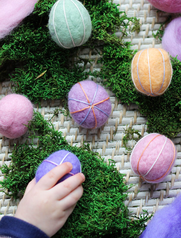 Embroidered Felt Easter Eggs | Camille Styles